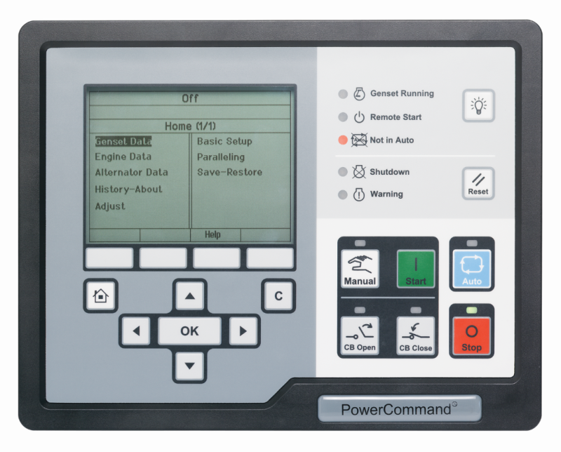 PowerCommand Control 3300 interface