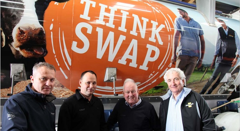Think Swap… from left Steven and Andrew Swap, co-managing director David Swap, and Cummins NZ automotive business manager Eric Carswell, Operations.
