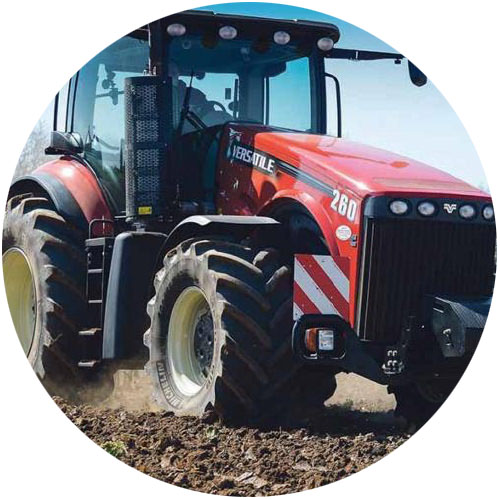 tractor in use on farm