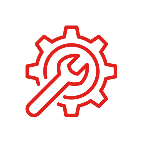 icon with wrench and gear