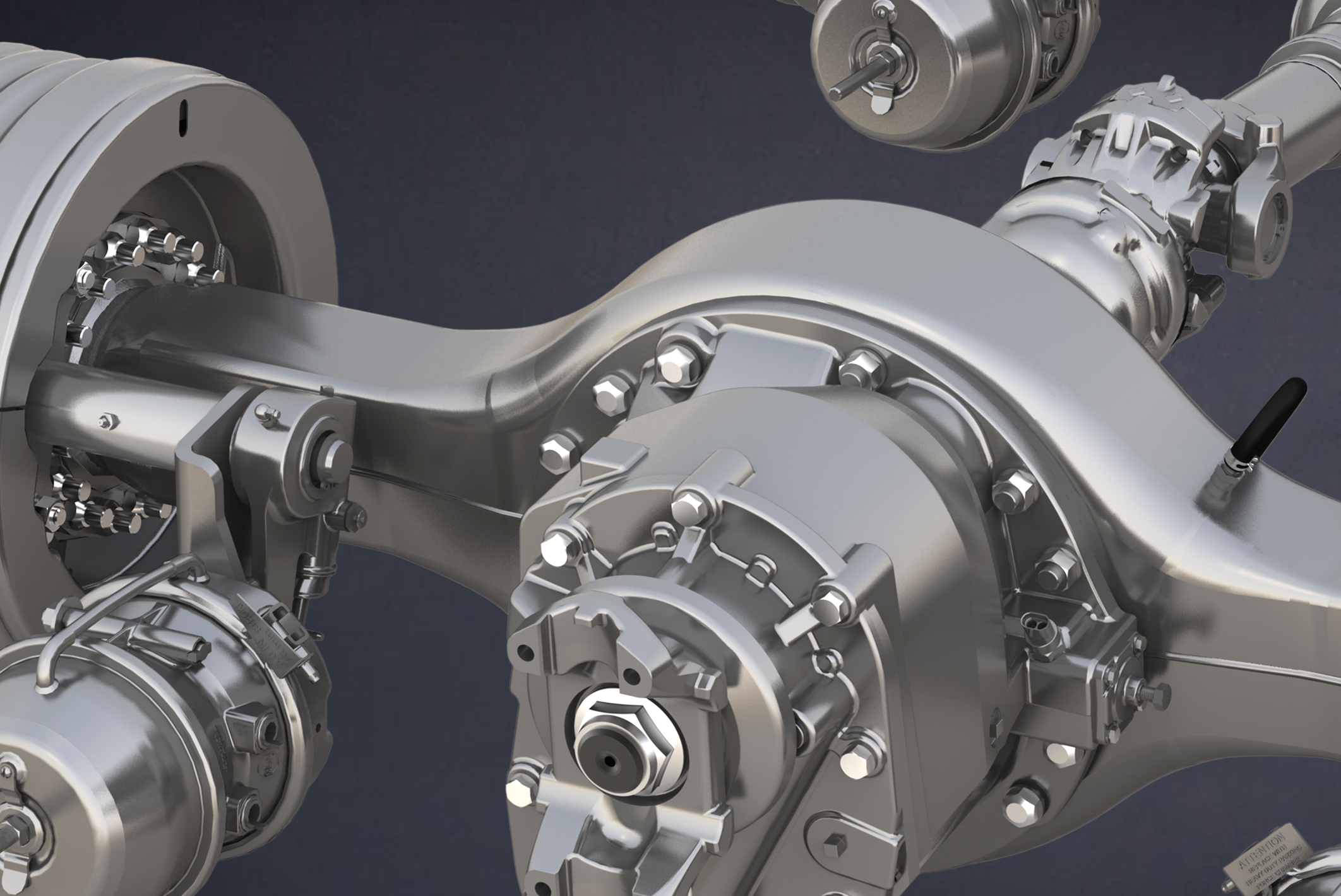 14X™ HE Tandem Rear Drive Axle Now Available with Dual Meritor Lube  Management System (MLMS)