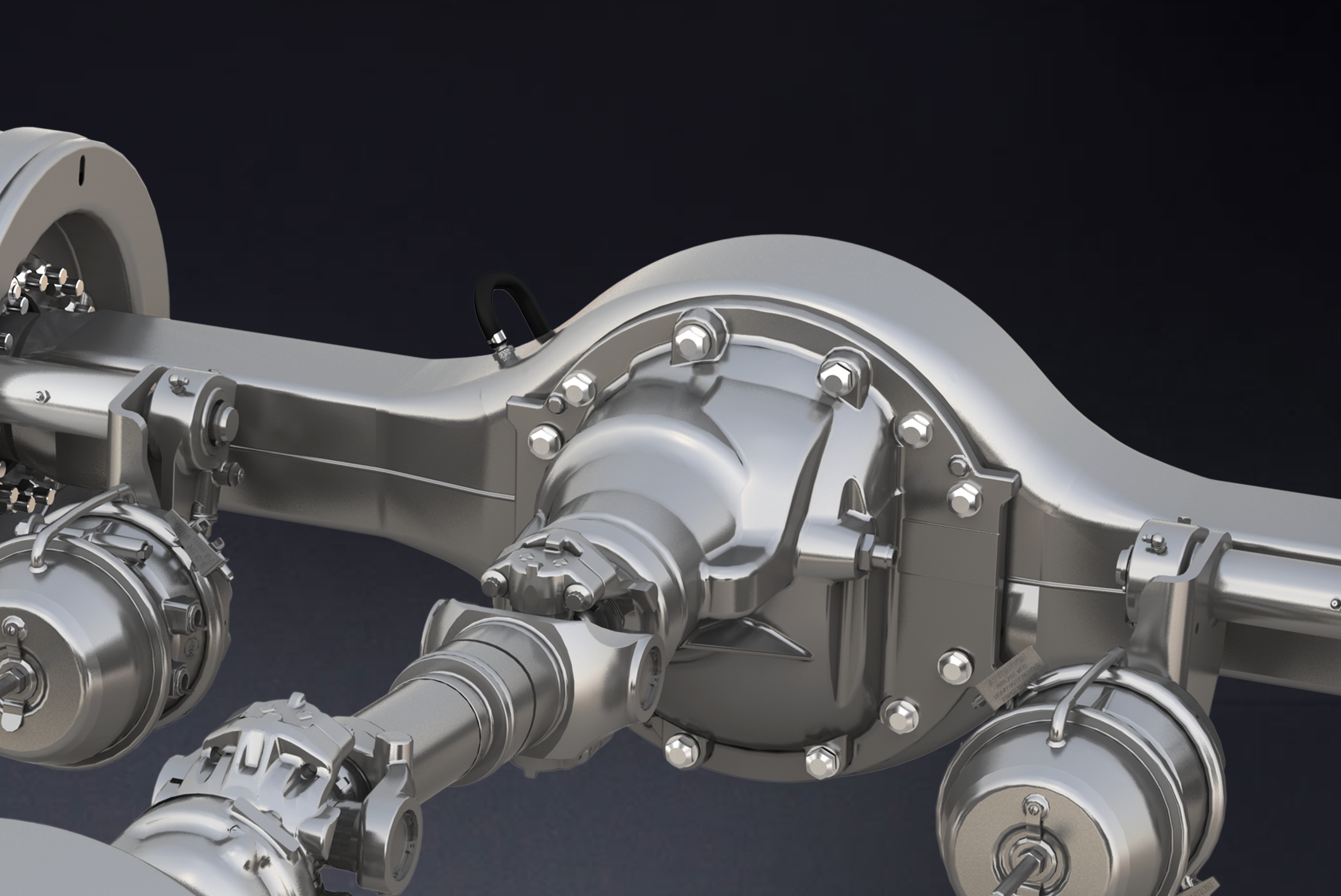 14X™ HE Tandem Rear Drive Axle Now Available with Dual Meritor Lube  Management System (MLMS)