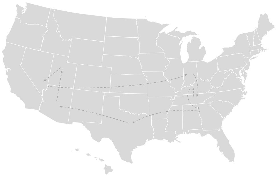 Mapa Sjedinjenih Američkih Država