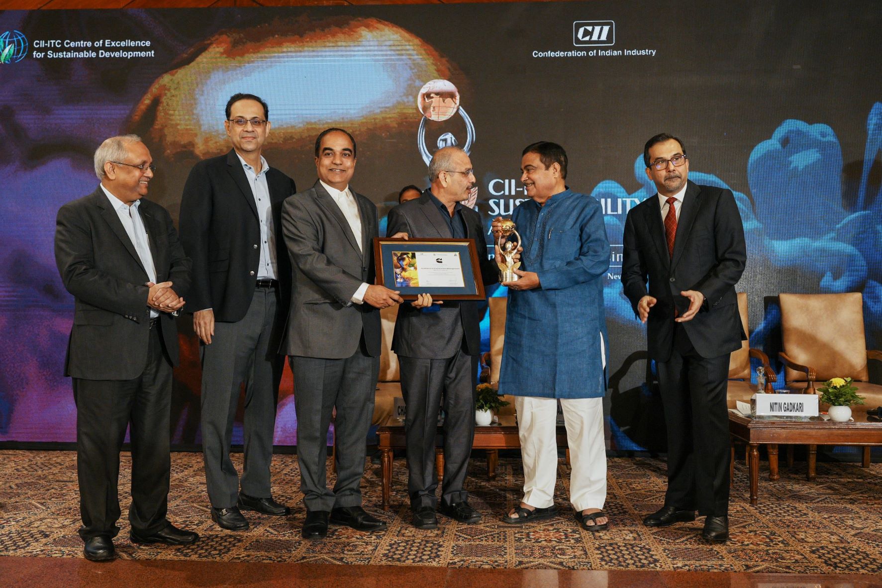 Cummins India Limited zdobywa nagrodę "Excellence in Environment Management" (Doskonałość w zarządzaniu środowiskiem) na nagrodę CII-ITC Sustainability Awards 2022