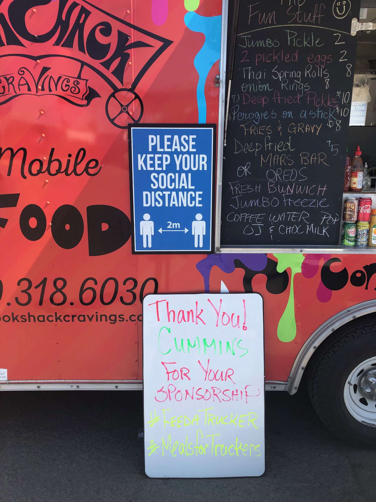 Food truck to feed truckers