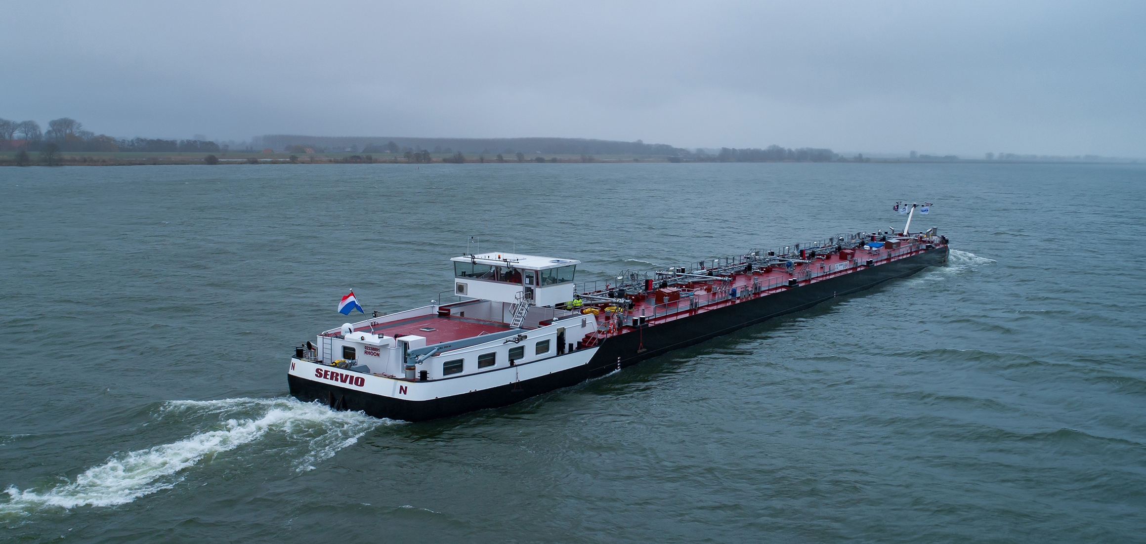 the servio making way on sea trials in december 2020