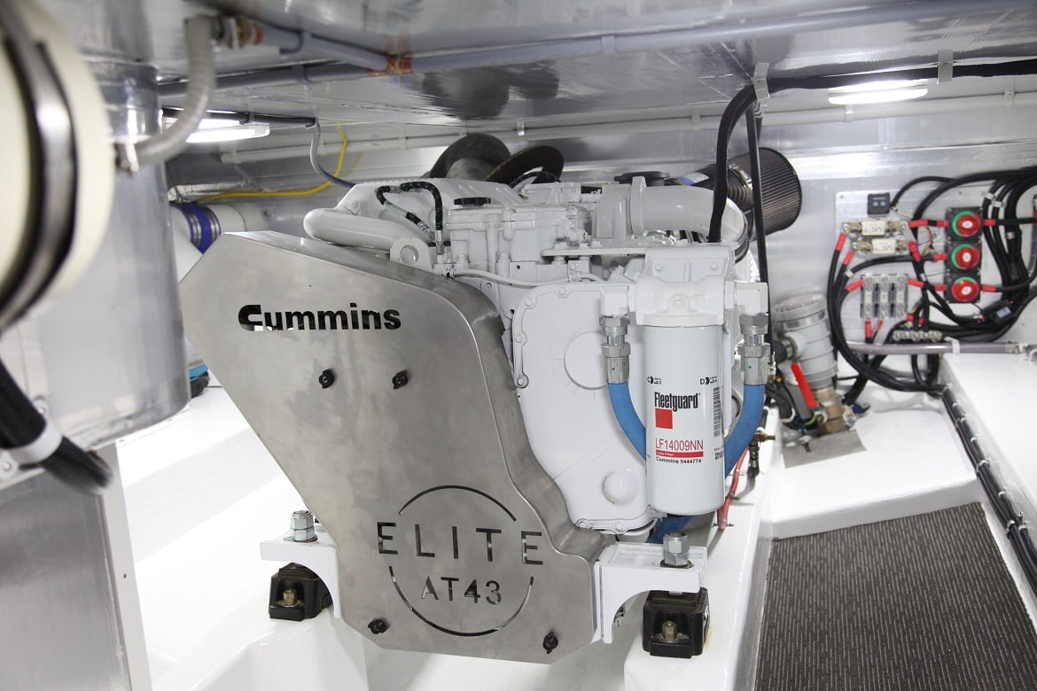 Cummins QSB or QSC engines are offered in the AT43.