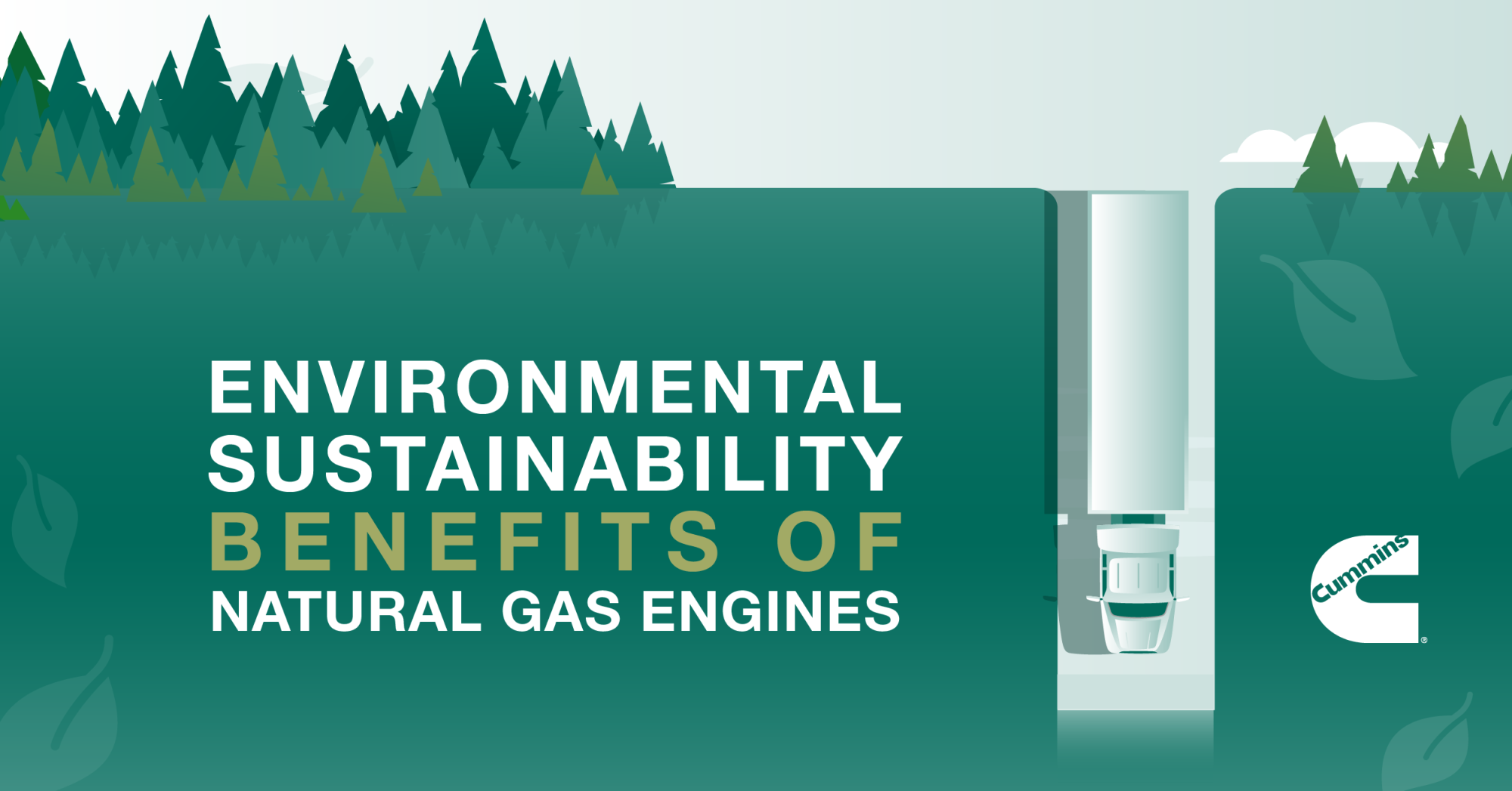 Environmental sustainability benefits of natural gas engines