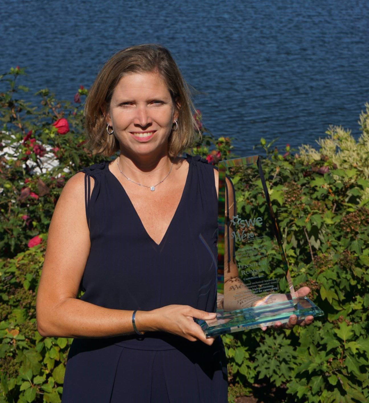 Rumsey recibió el premio Suzanne Jenniches de movilidad ascendente