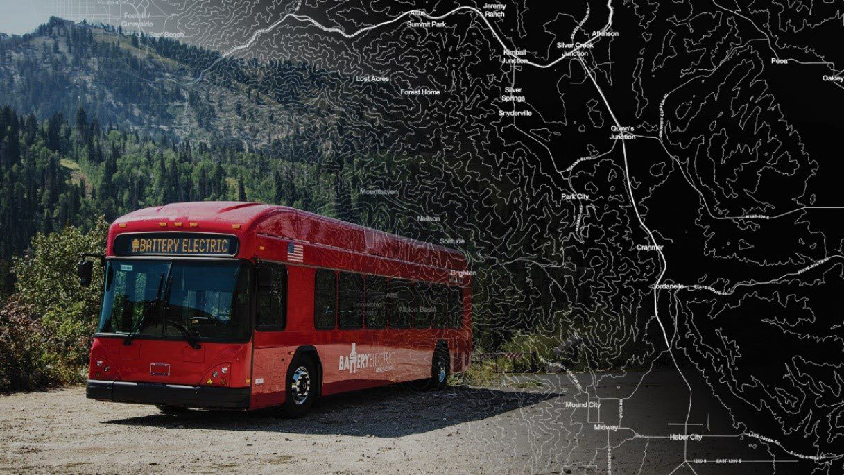 A battery electric bus route mapped out