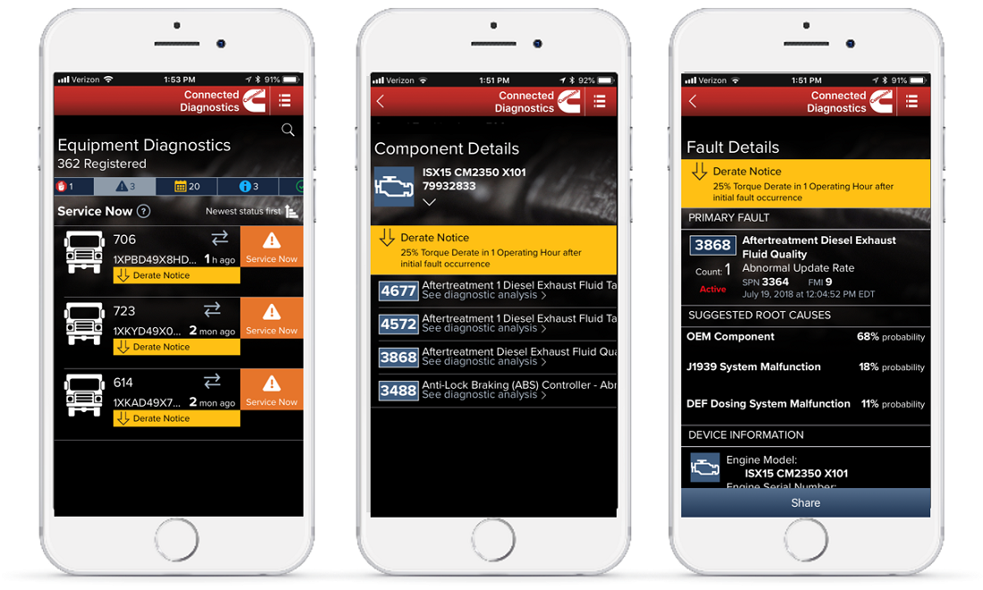 connected diagnostics on mobile phone