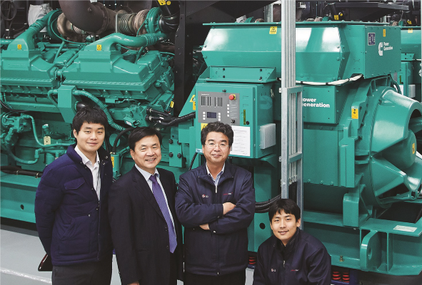 LG CNS team and generator