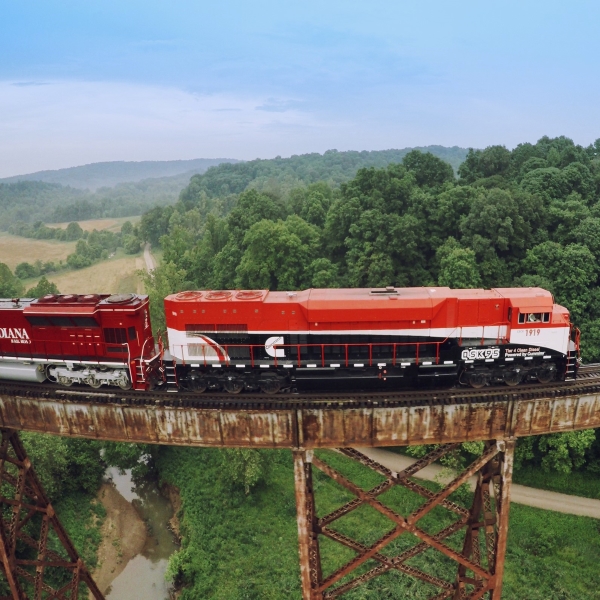 train equipped with qsk95 engine