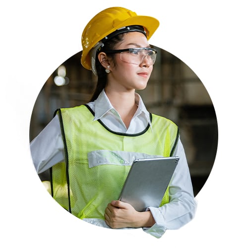 Woman in factory
