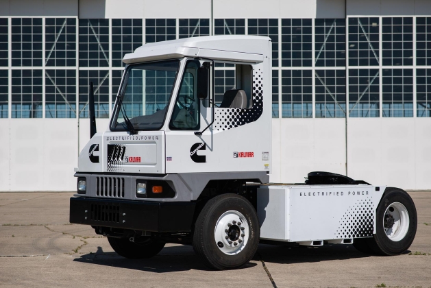 Cummins-powered terminal tractor.