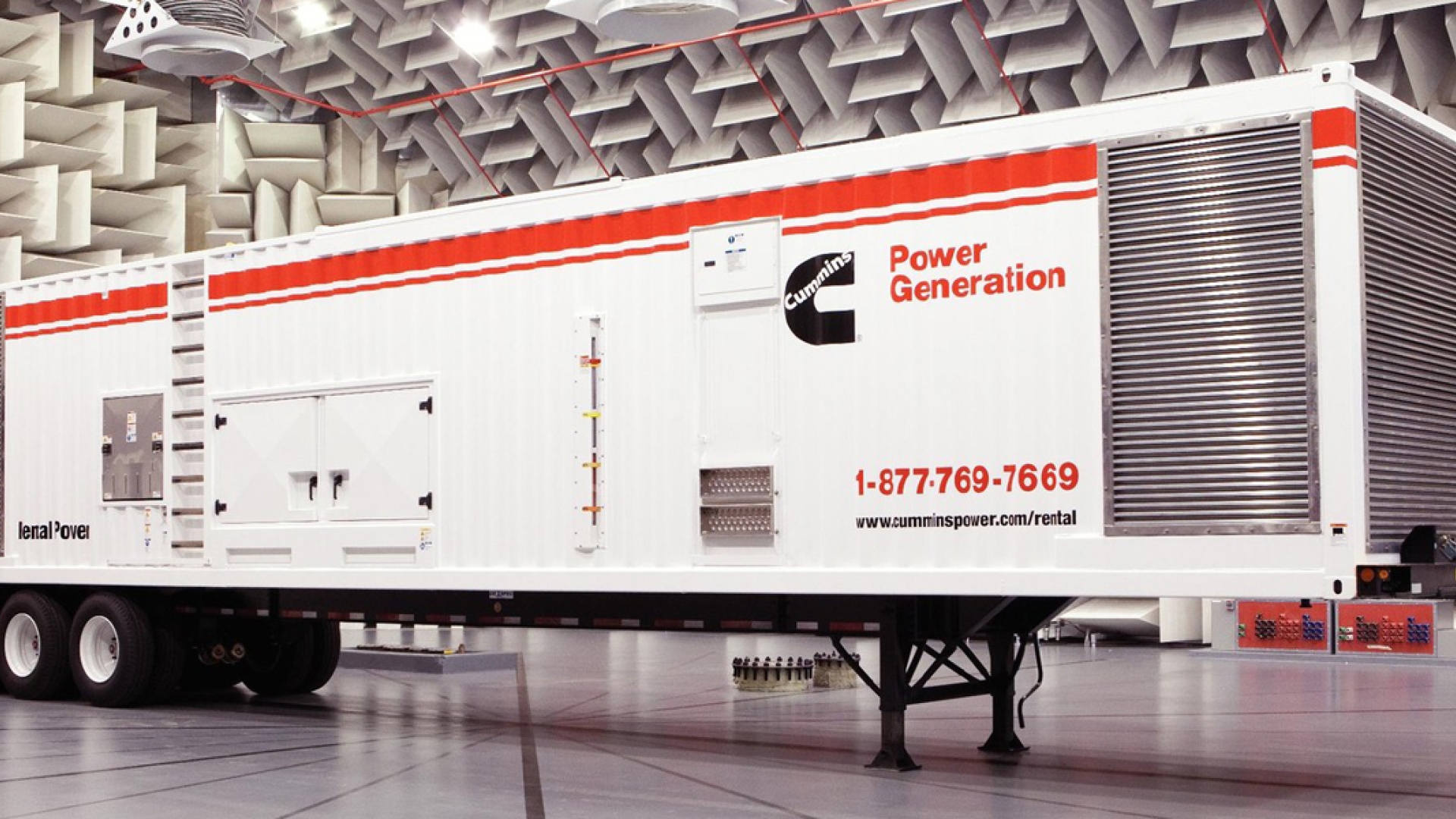generator in sound testing room