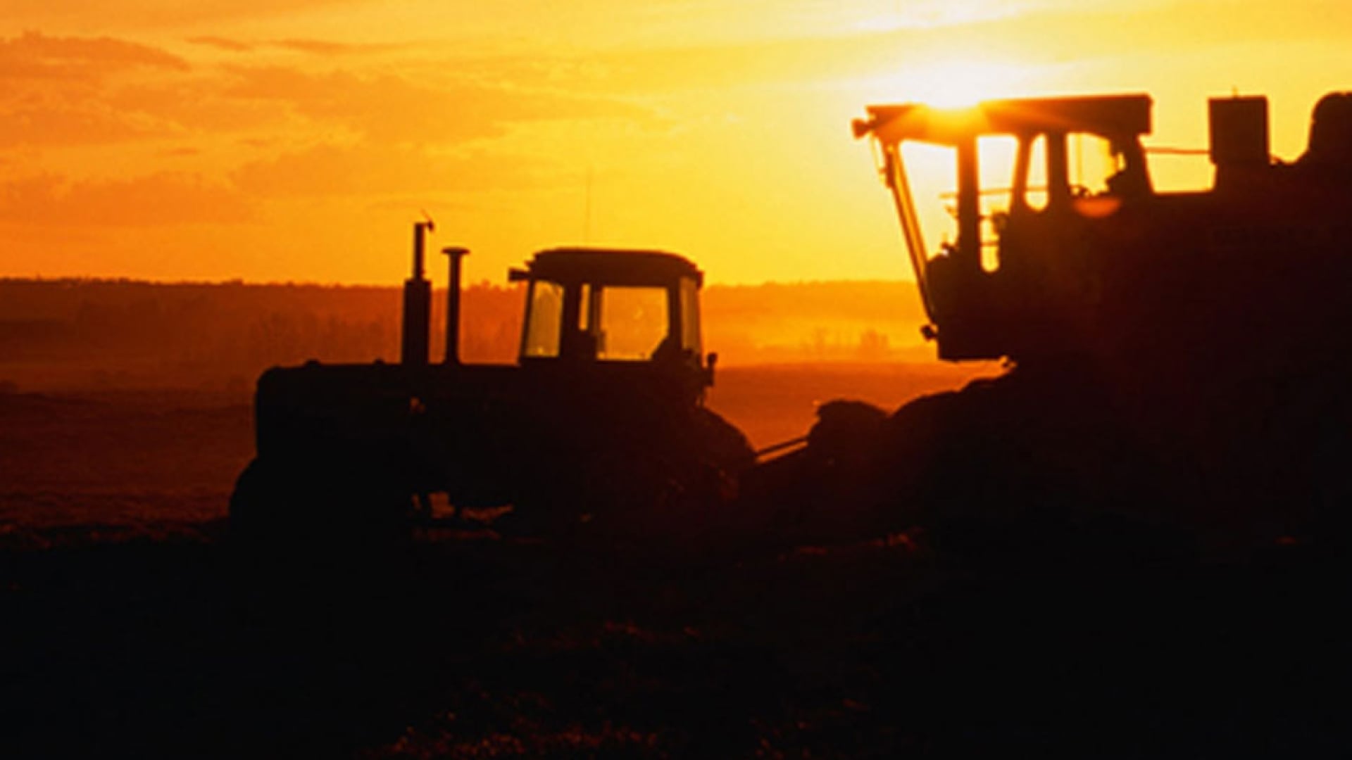 agriculture equipment in a field