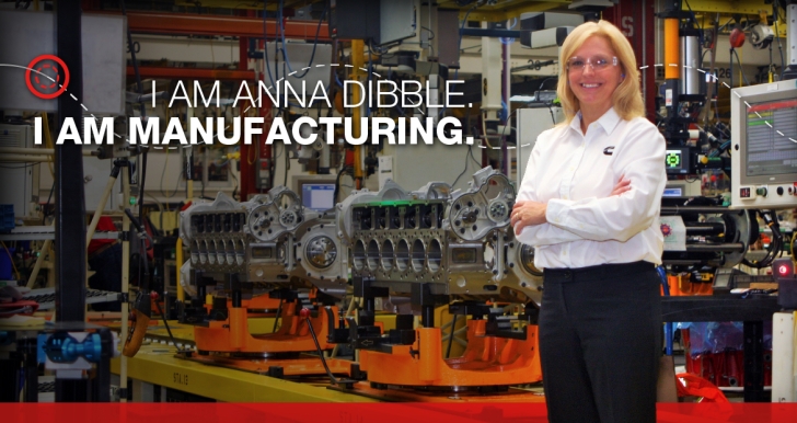 Cummins - I am manufacturing. I am Anna Dibble.
