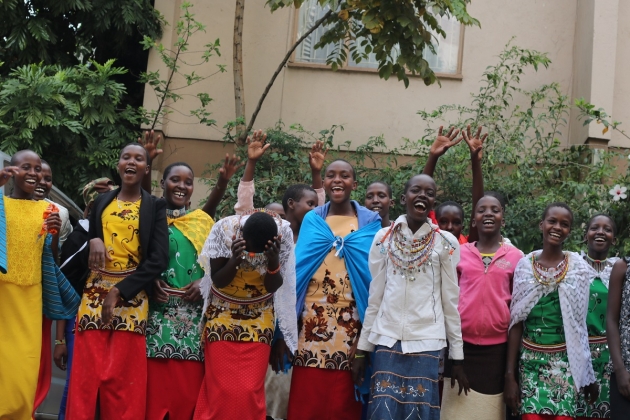 Participants in Rise Up’s Girls’ Voices Initiative in Kenya learn how to develop their own strategies to improve girls’ lives.