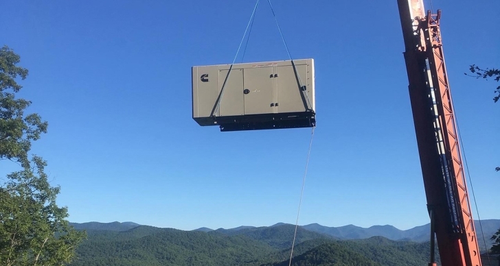 Cummins home generator install - North Carolina