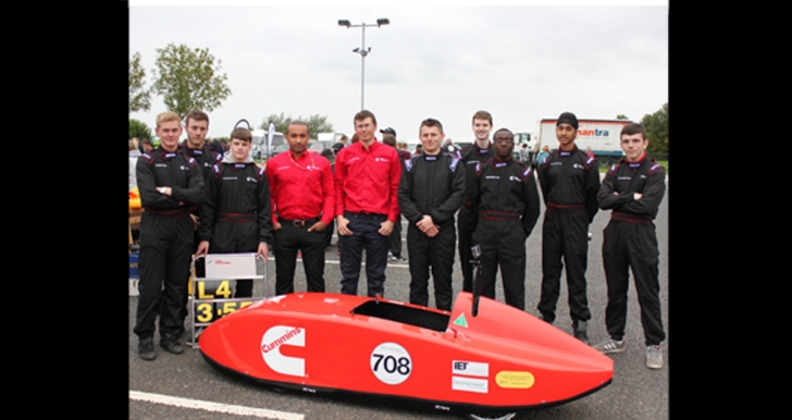 Greenpower Electric Car and team