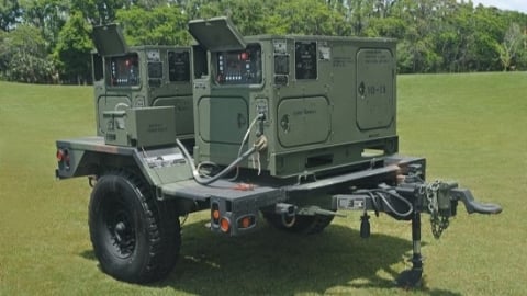 mobile generator for military applications
