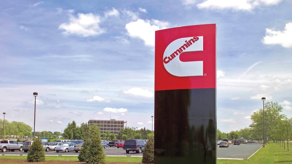cummins signage at cummins facility