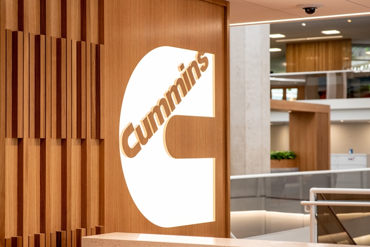 Cummins Corporate Headquarters lobby - Columbus, Indiana