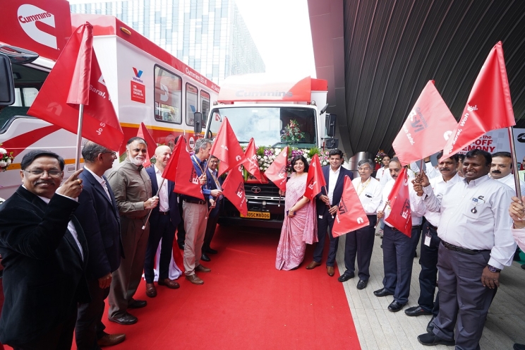 Training van flag-off ceremony