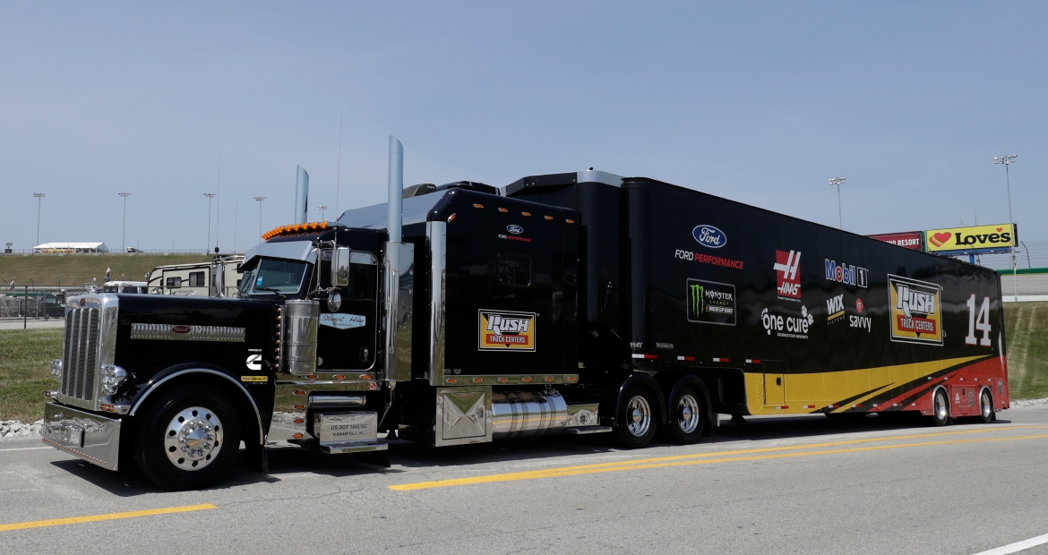 Woman truck driver takes home Prime truck and accessories