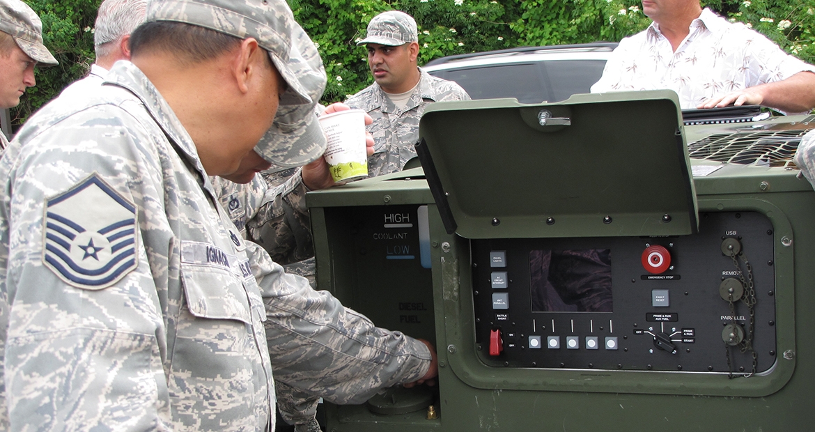 TESS uses AMMPS housing (pictured here) and the same control software as the AMMPS generator set already in use with customers Cummins AMMPS Unit