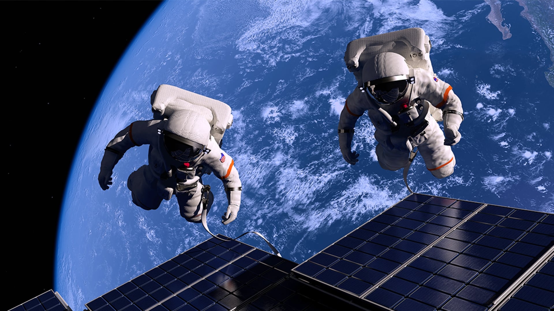 Astronauts in space 