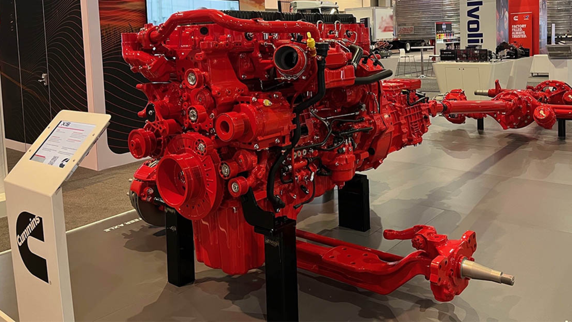 Cummins 2027 X15 engine on display