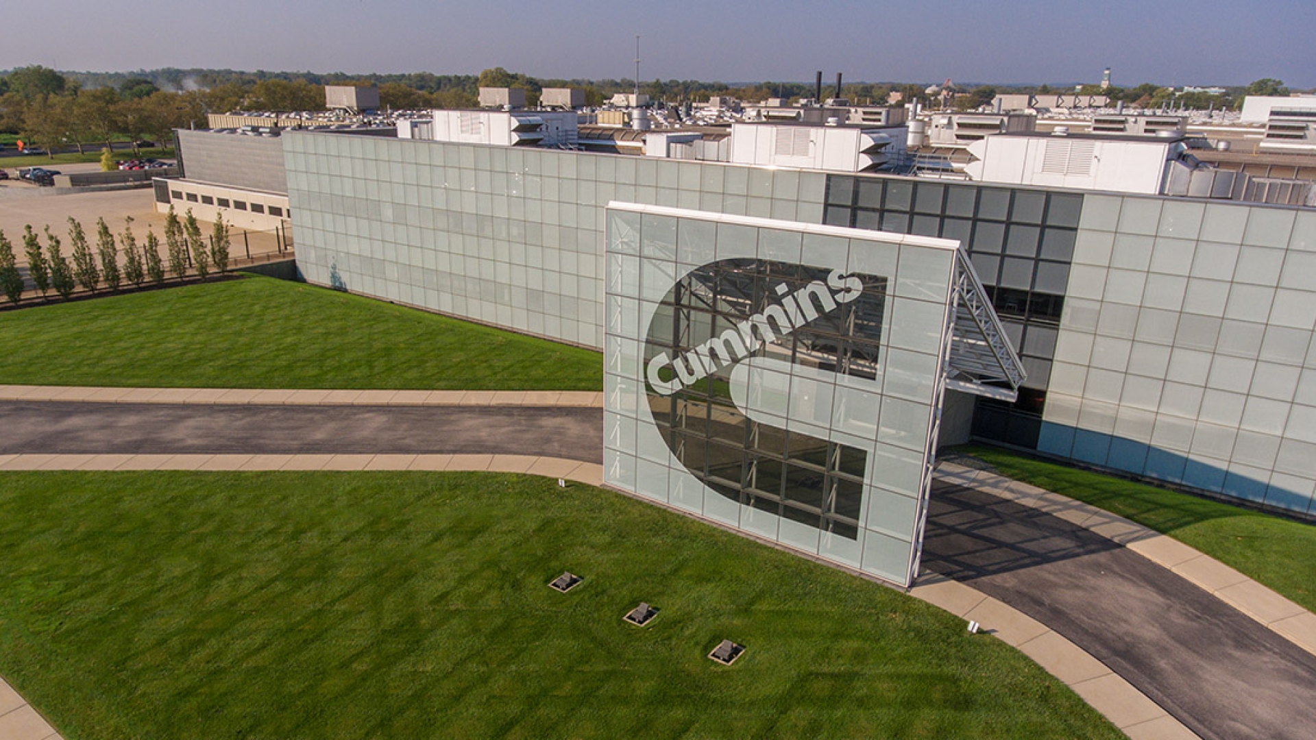 front of the Columbus Engine Plant