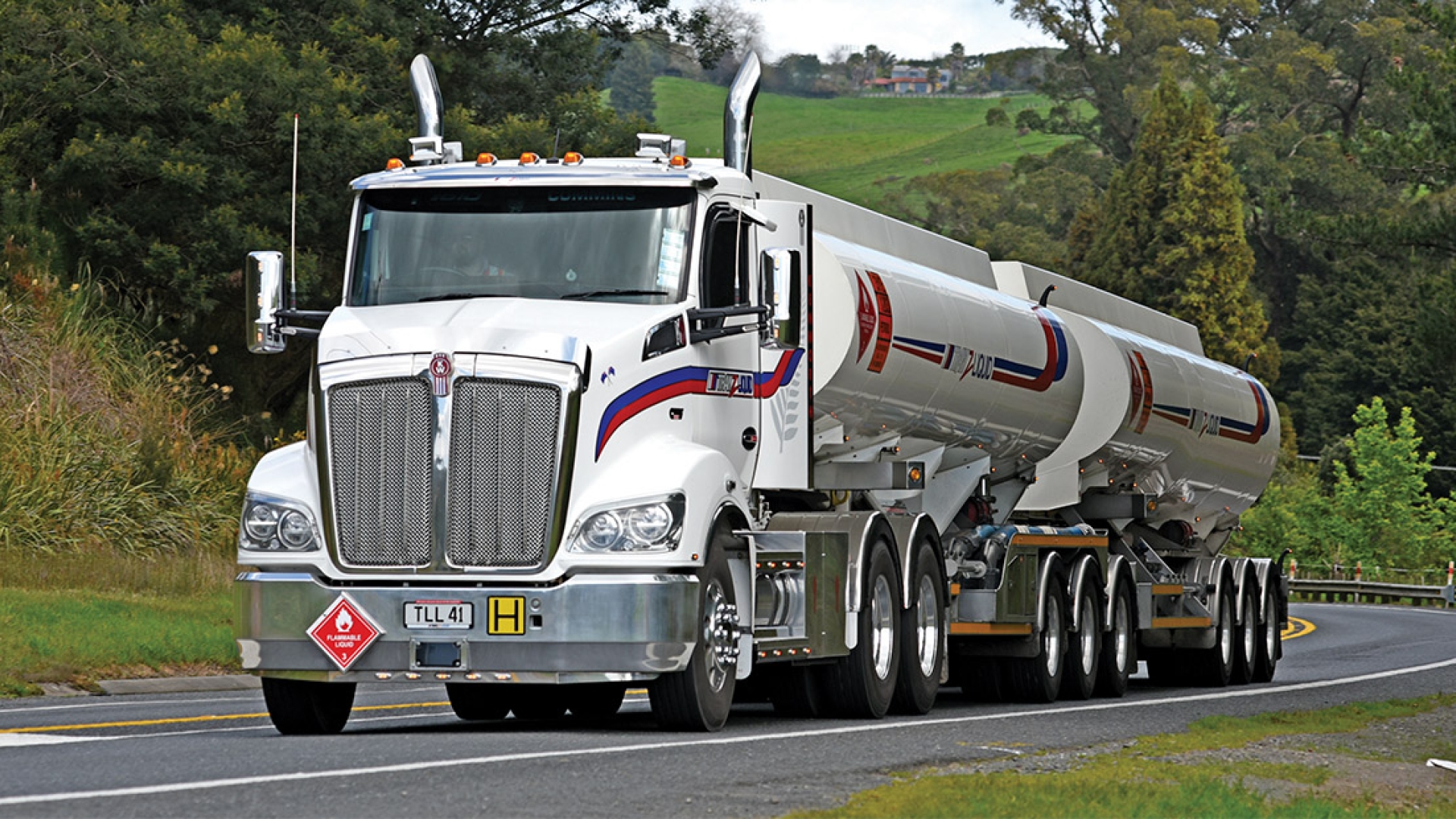 Semi on highway