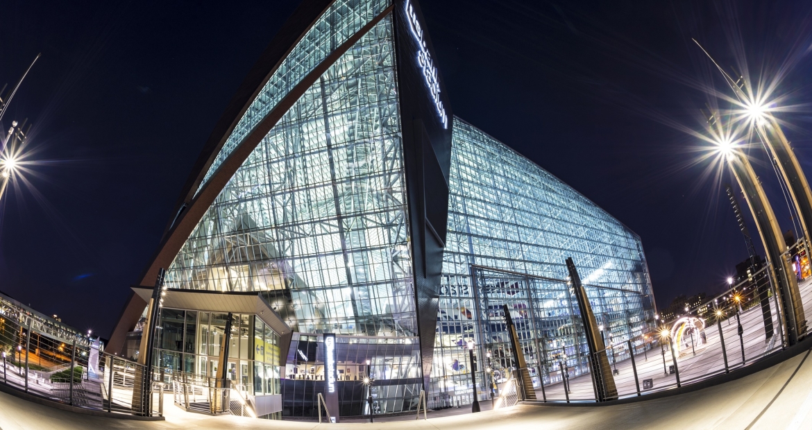U.S. Bank Stadium has two Cummins generators to provide emergency power in case of an outage. U.S. Bank Stadium has two Cummins generators to provide emergency power in case of an outage.