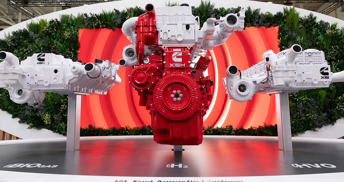 Cummins X Series Fuel-Agnostic 15-litre engine line-up at IAA expo