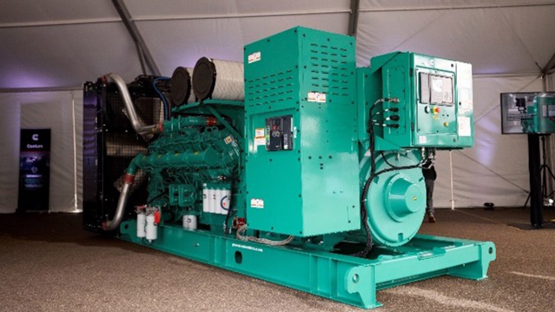 Generator on display at event