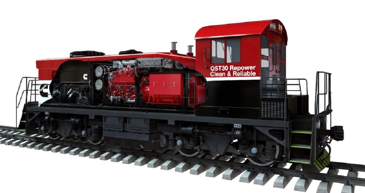 Cummins QST30-powered locomotive