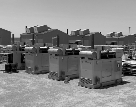 The four KTA19GC power modules in their location at the Wandoan site.
