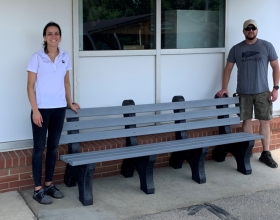 Caps gathered were sent to recycling facilities that used them to create new products like benches. 