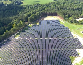 Solar farm at Rocky Mount Engine Plant