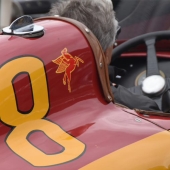 Mario Andretti driving the historic Cummins race car