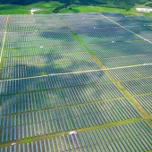 Farma solarna z góry