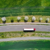 truck on highway