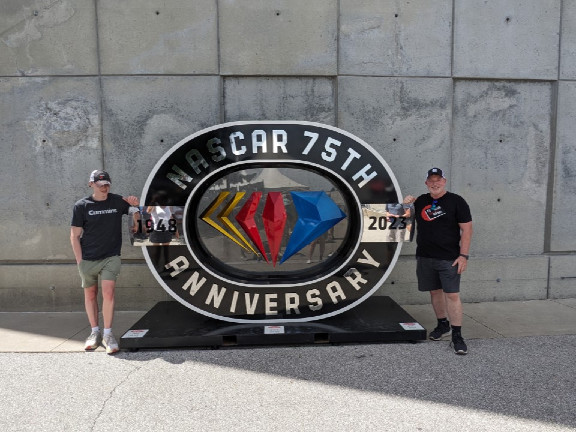 David King at the Nascar 75th Anniversary