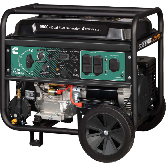 Onan P9500df Dual Fuel Gas Lpg Portable Generator Cummins Inc