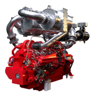 representación del motor de combustible dual QSK50