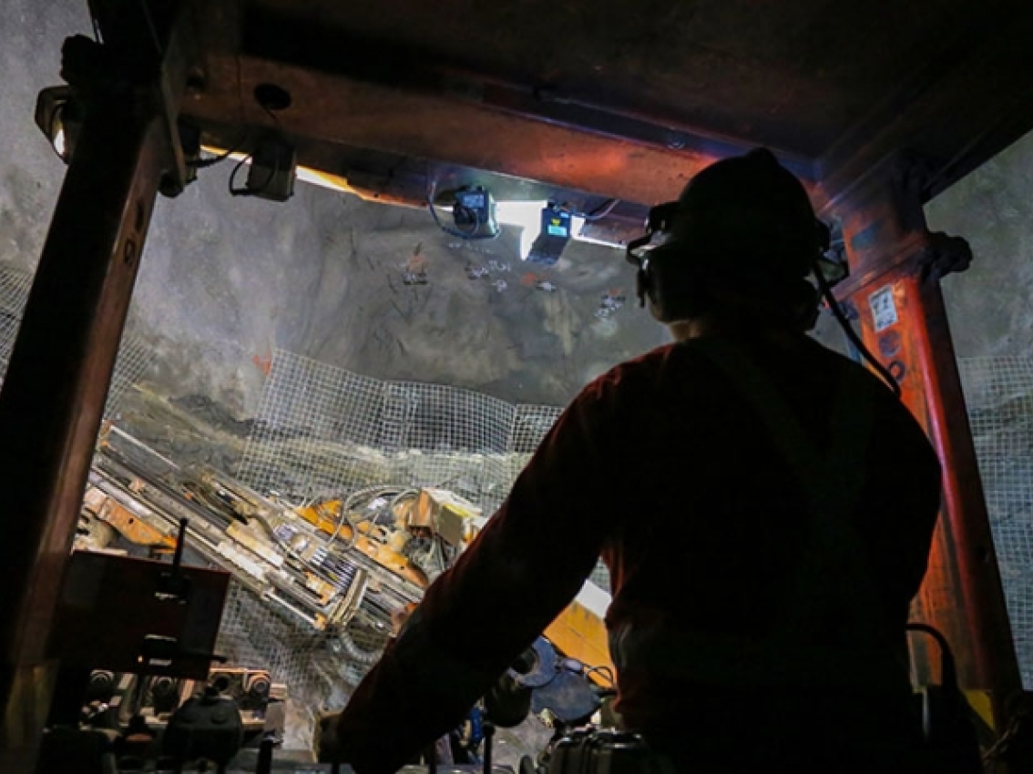 mining professional operating mining equipment