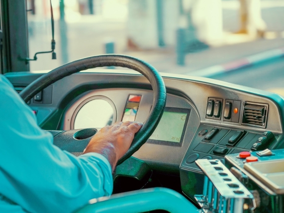 Dashboard of bus